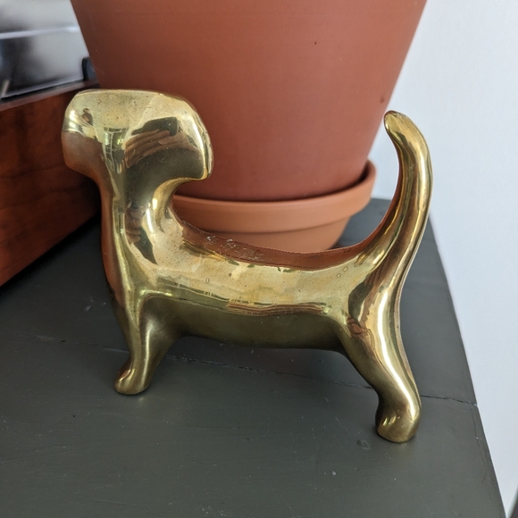 Brass dog - Picture 5 of 7